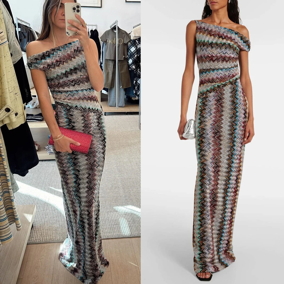 Missoni Zig zag Asyemmtrical