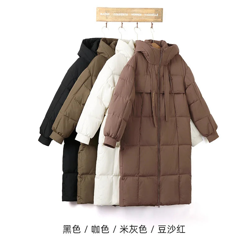 Women Parkas 2024 Autumn Winter Down Cotton Jackets Padded Thickened