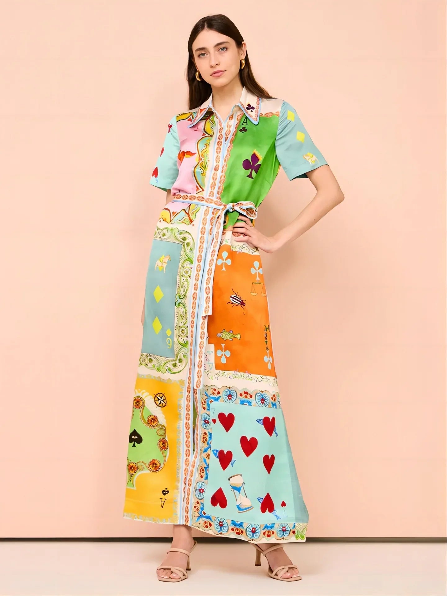 Casual Colorful summer Belted