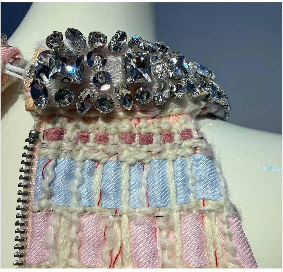 Celebrity Party Gala Tweed Dress