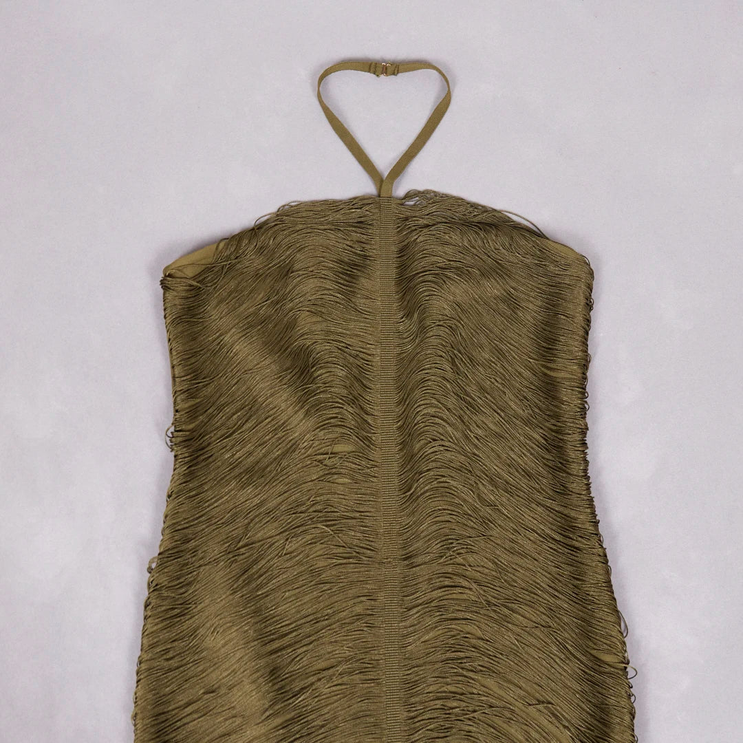 Celebrity Backless Halter Tassel cult gaia vibes