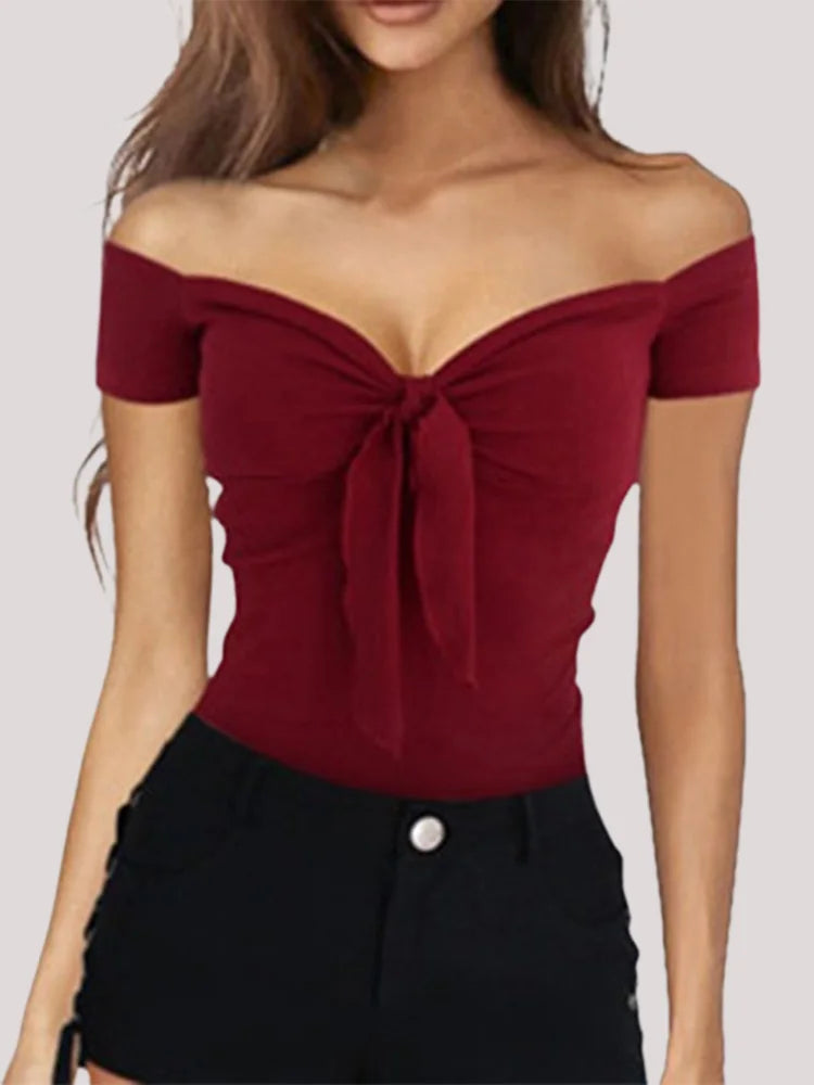 Sexy Slim Off Shoulder Top