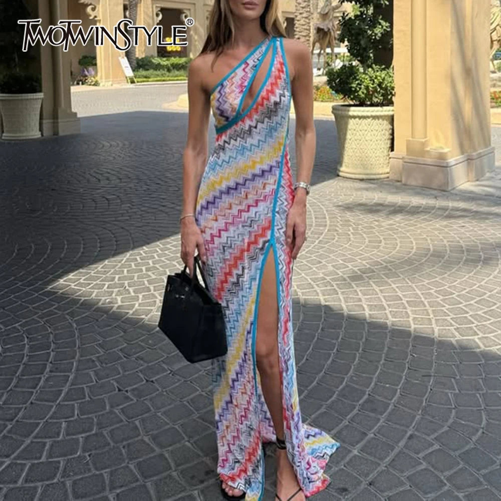 One Shoulder Zig Zag Missoni