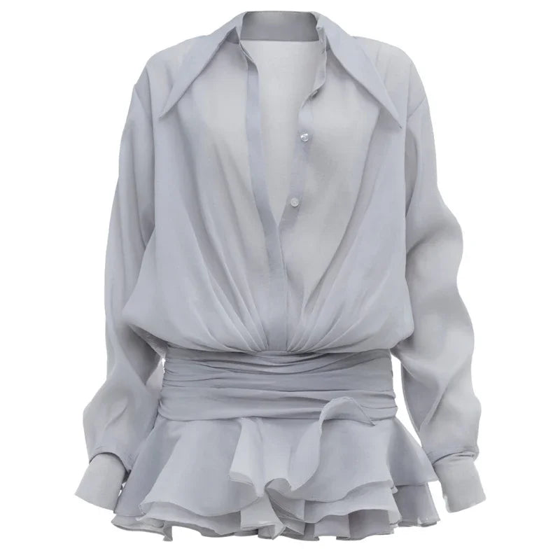 Chiffon Casual Mini Dress