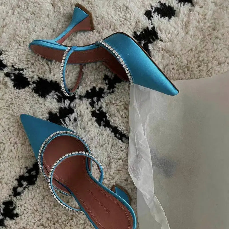 beautiful rhinestone A Design Sense Of Niche High Heels