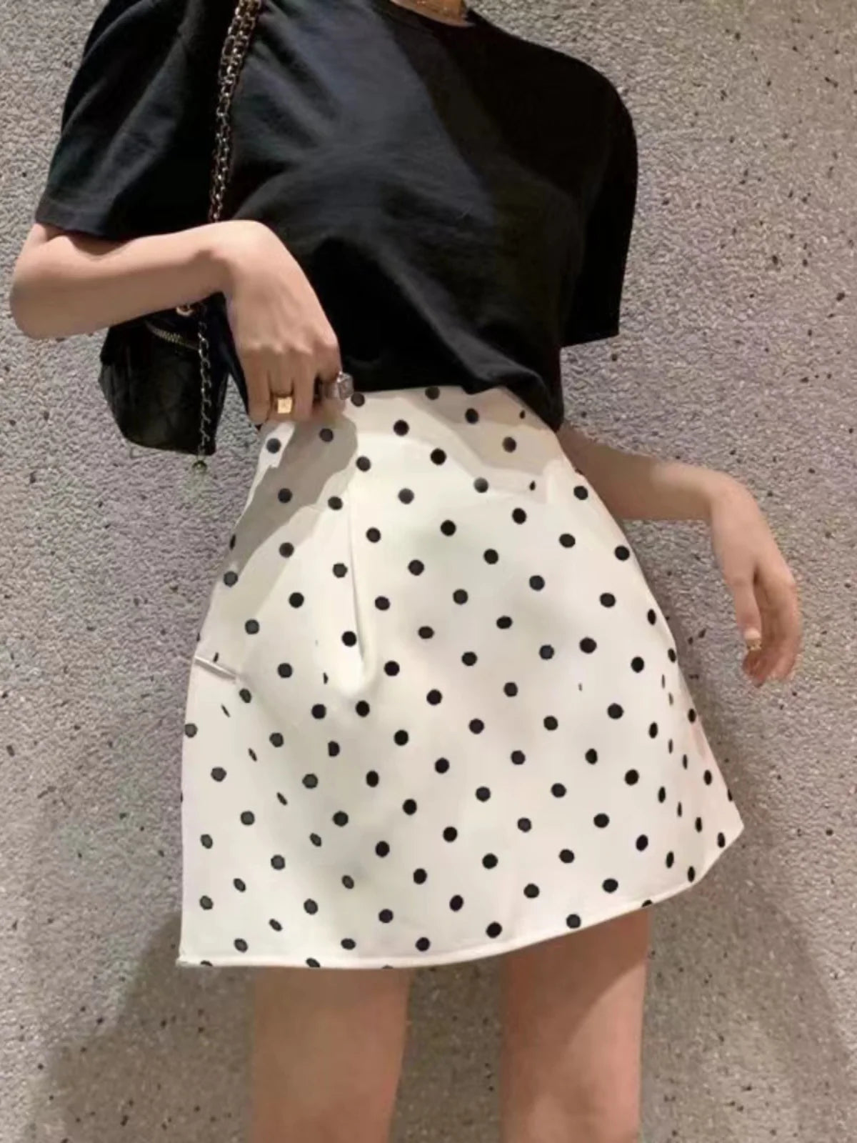 Victorian Polka Dot High Waist Puffy Skirt