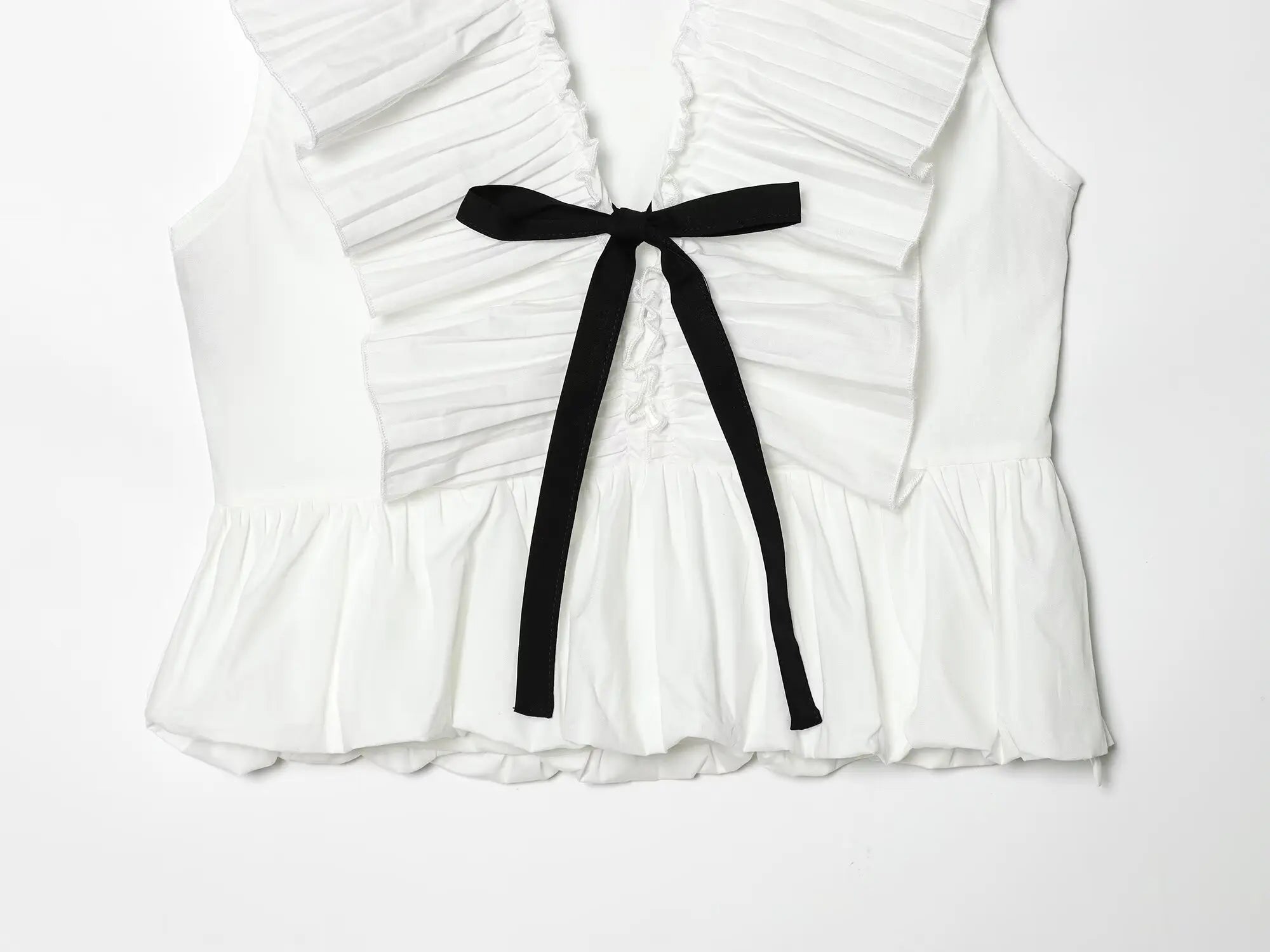 Zara frills Cotton Top
