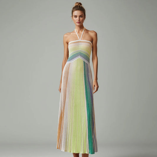 Posh Missoni vibes halter neck