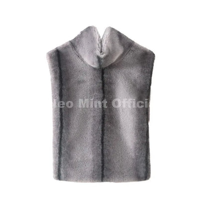 Vest Crop Top Autumn Winter Turtleneck Top