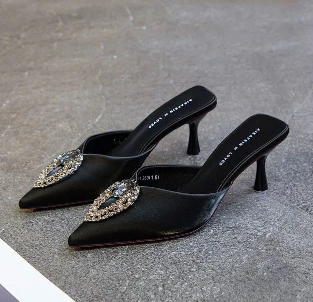 Designer Rhinestone Heels- Super Classy