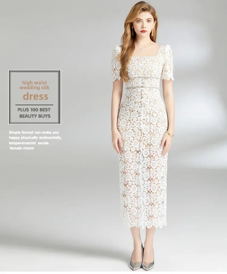 Slimming Lace Dress clio