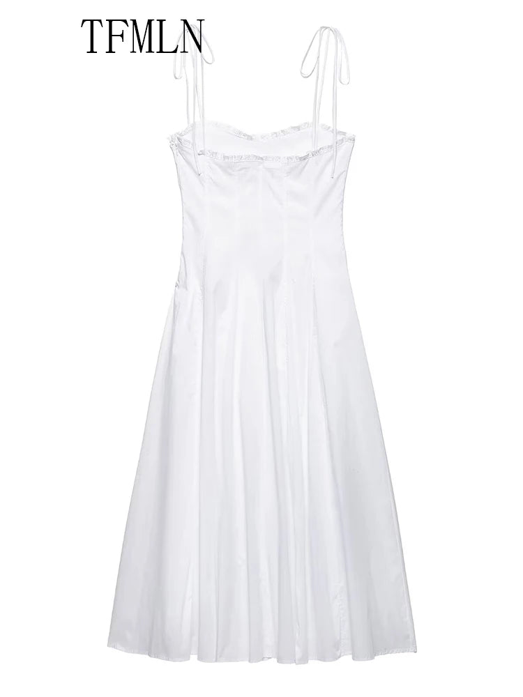 White trending Midi Guess dressd