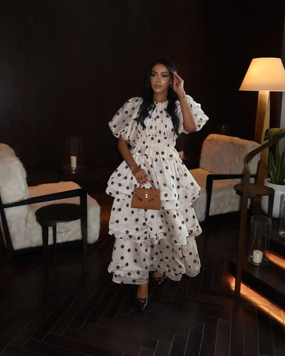 1 Polka Dot Layered Ruffles Set
