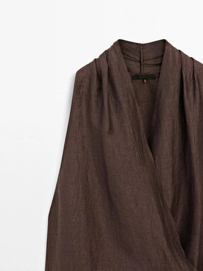 Zara vibes Brown Top
