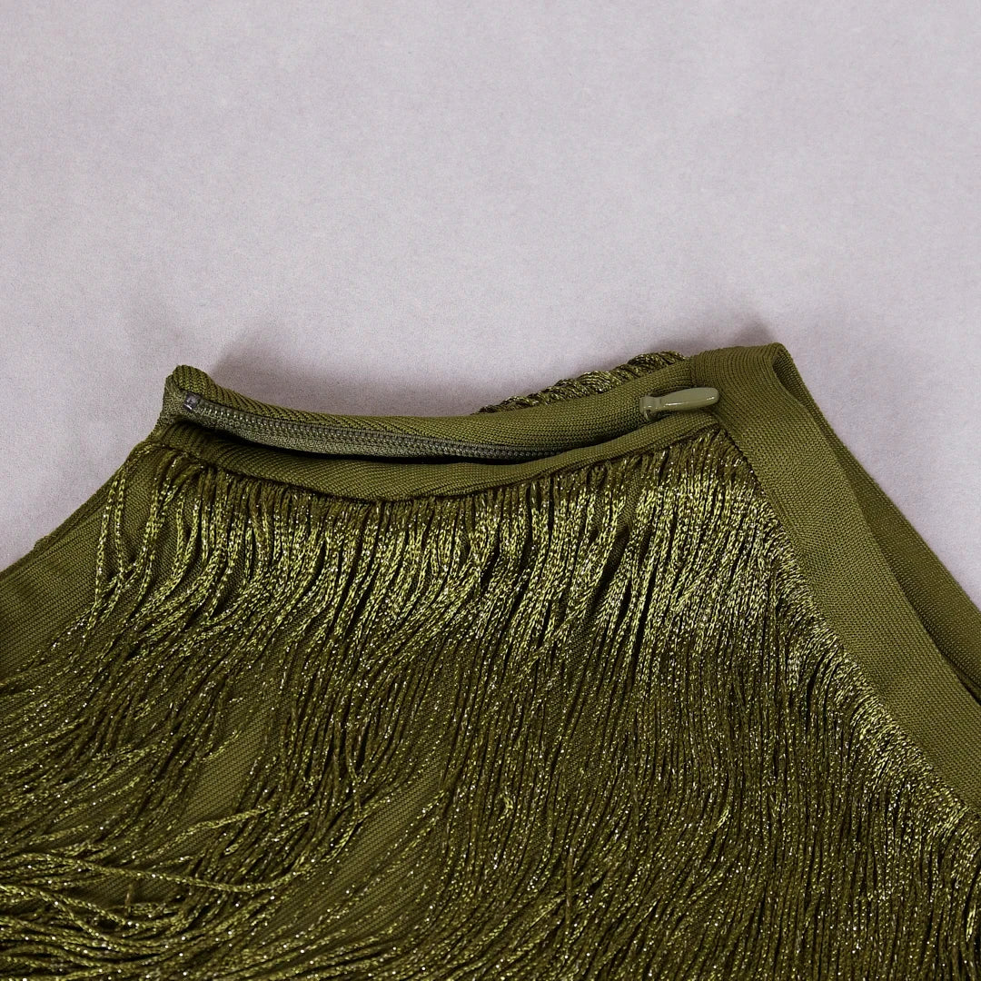 Army green tassel Spark Set clio