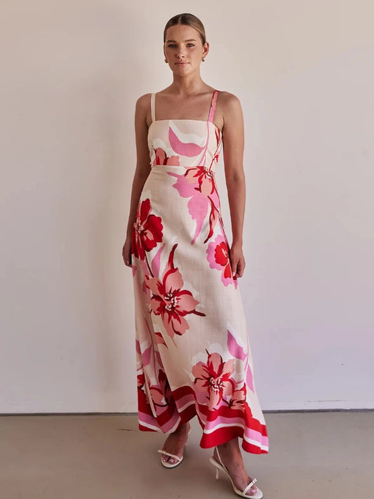 Elegant Flower Dress A-line