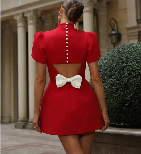 Elegant Bow A-line Dresses