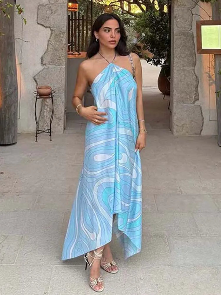 Pucci Halter Long Loose Dress