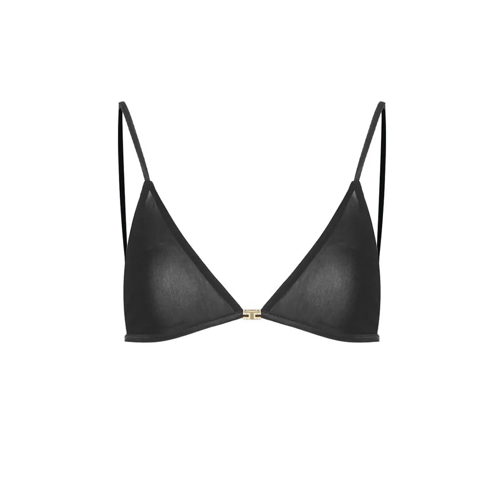 Semi Sheer Black Dress- Party Premium collection