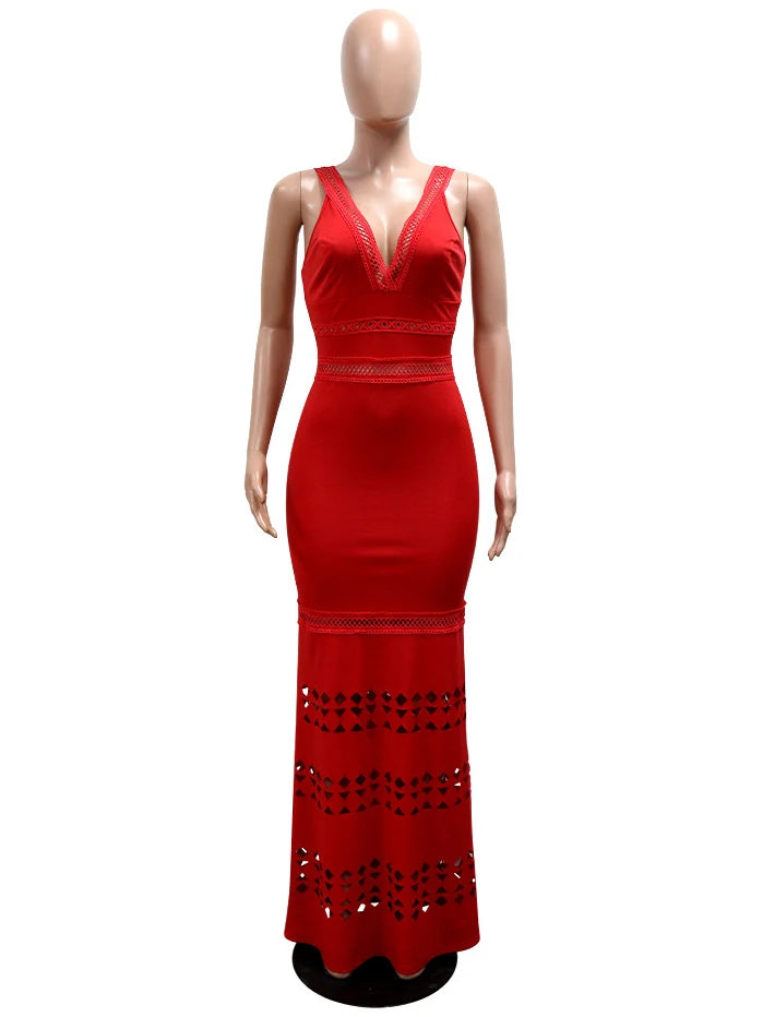 Knit Party Long Dress