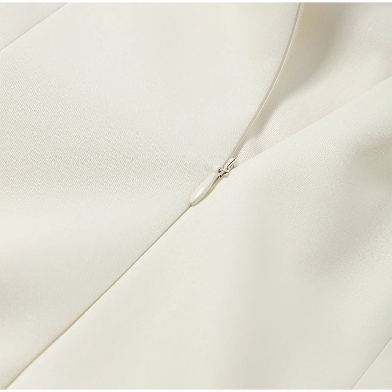 Elegant Slim Women's Dress Stand Collar Hollow Out Sleeveless Waist-Closed Lady Mini Dresses 2026 Spring Summer Female Robe