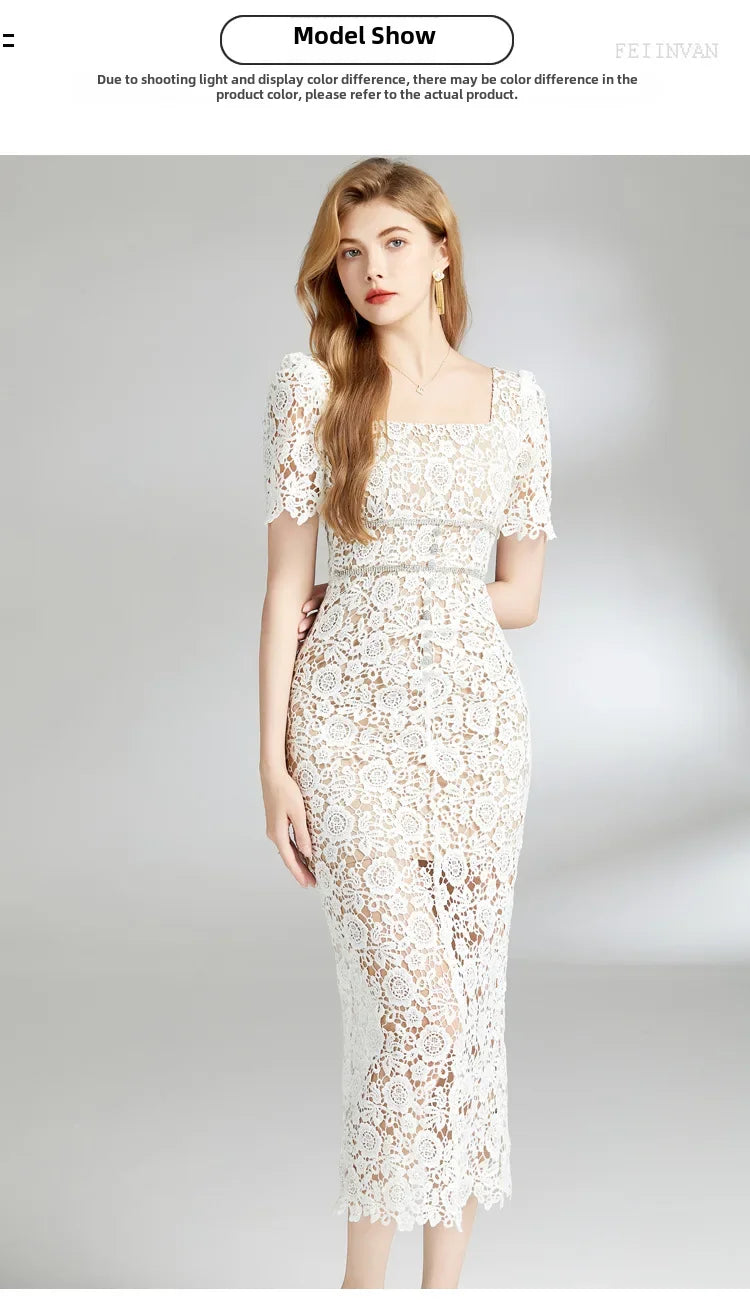 Slimming Lace Dress clio