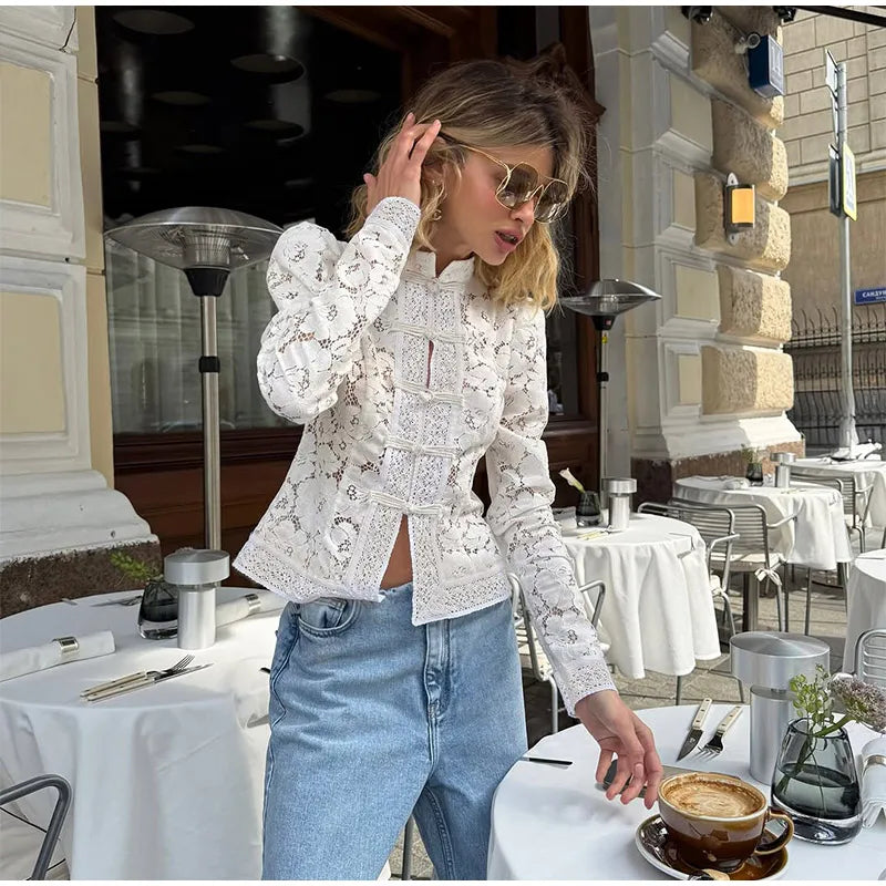 Retro Lace Top - Shellss