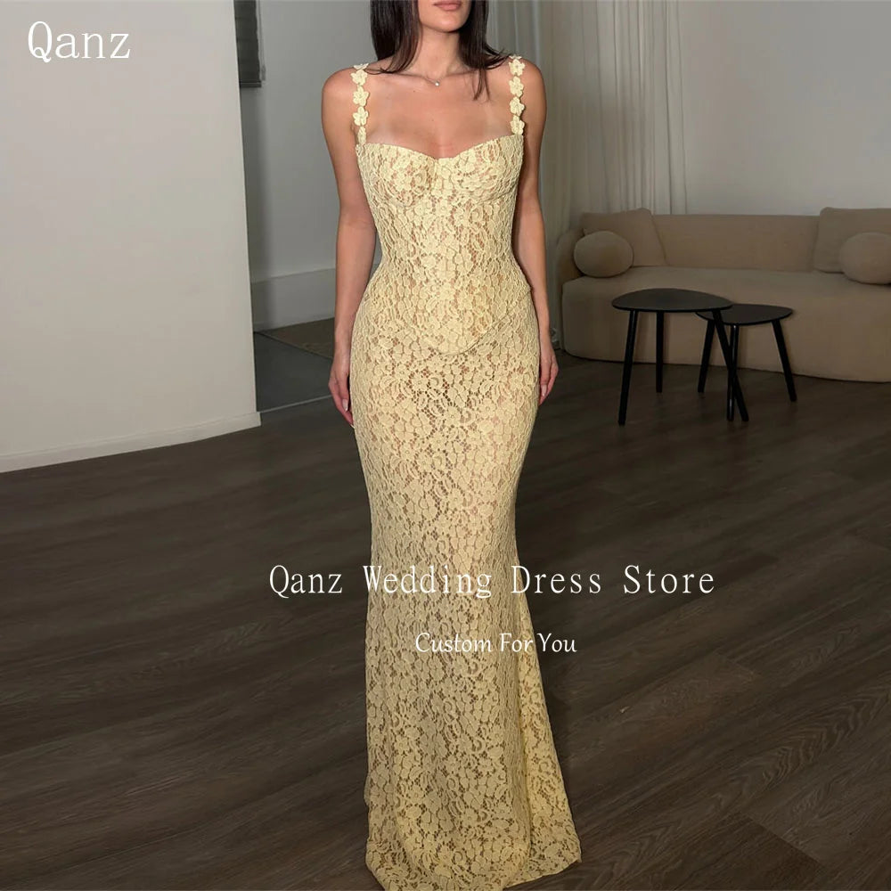 yellow Mermaid Party dress