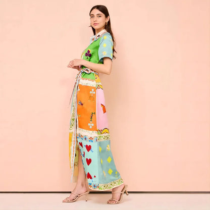 Casual Colorful summer Belted