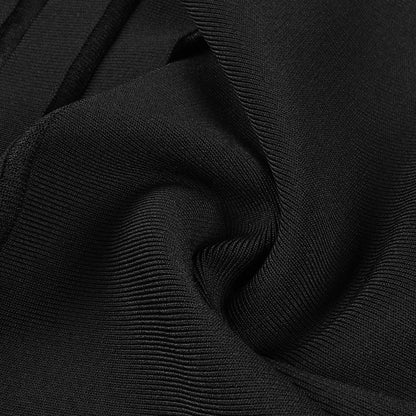 Semi Sheer Black Dress- Party Premium collection