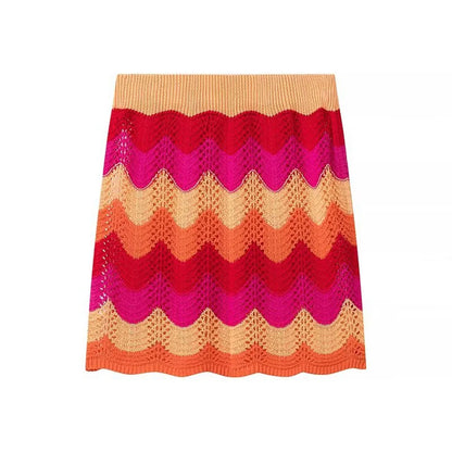 Knit Zigzag set Bright