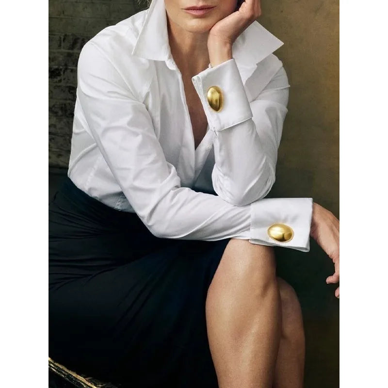 Pro Shirt with Big Gold Buttons