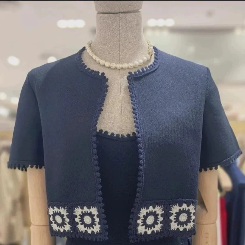 Knit Sandro Maje Latest Navy Blue