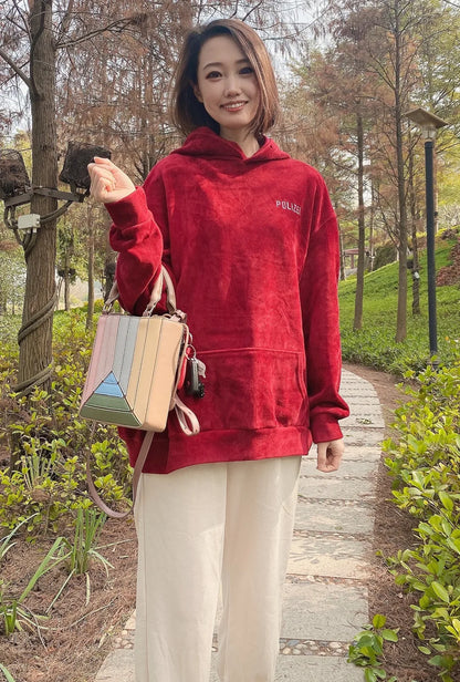 Luxury leather bag colorful Tote