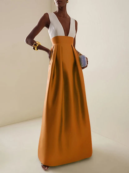 Celebrity-Inspired Elegant Evening Maxi Dress – Red Carpet Ready