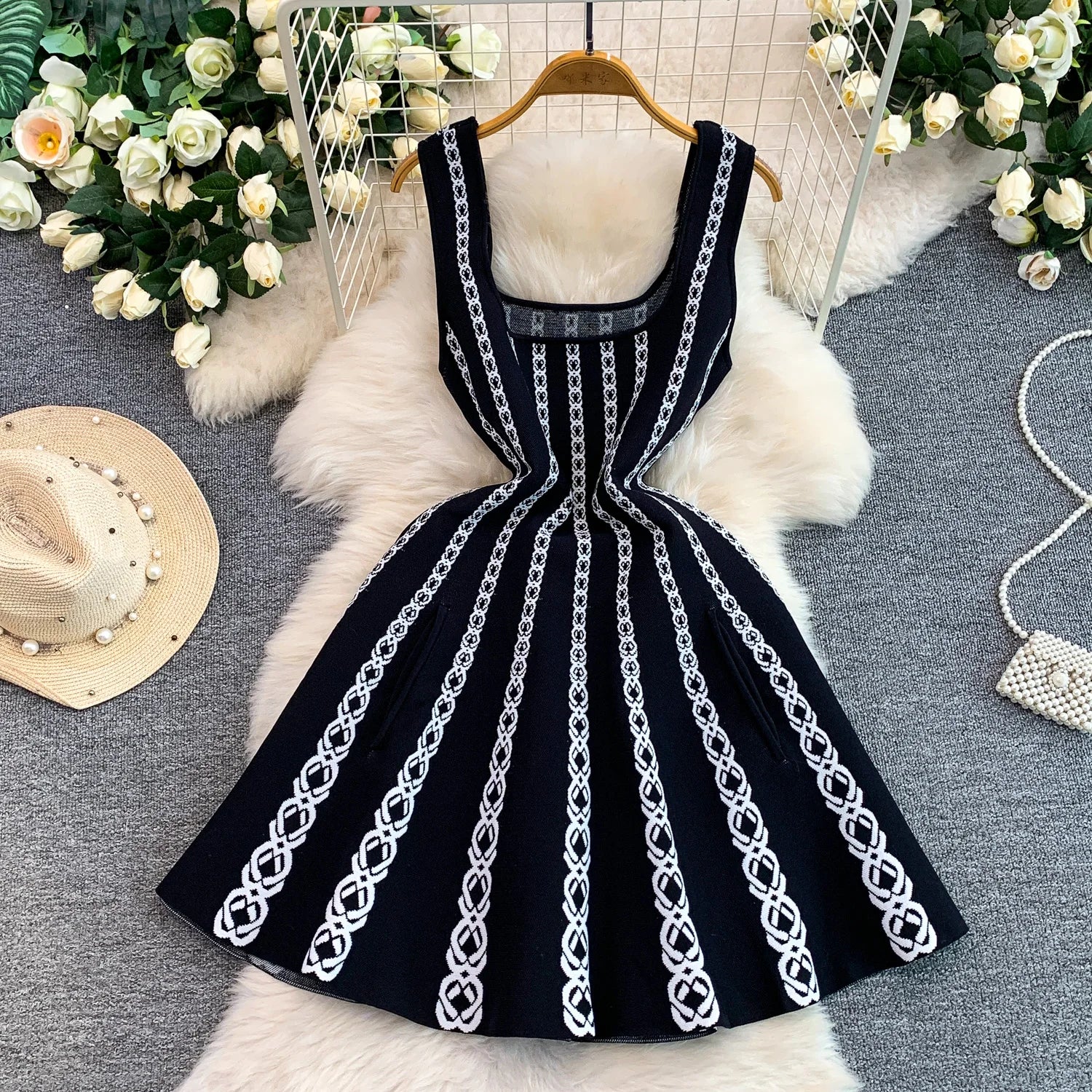 Maje Sandro Knit Pocket Dress