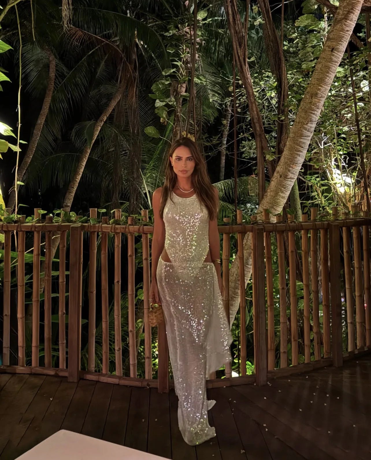 Elegant Sequined Skirts Two Piece Sets
