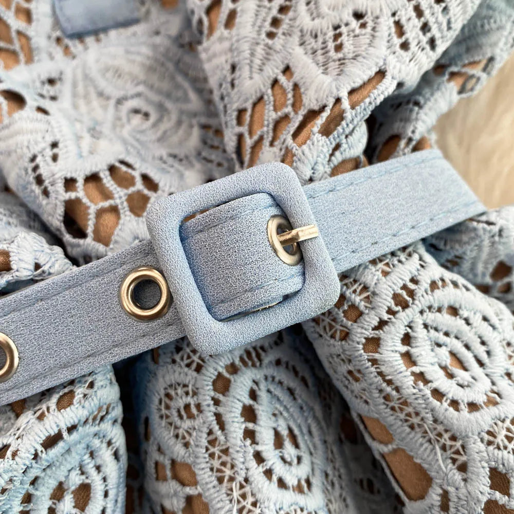 Lace Embroidery Fishtail Party Dresses