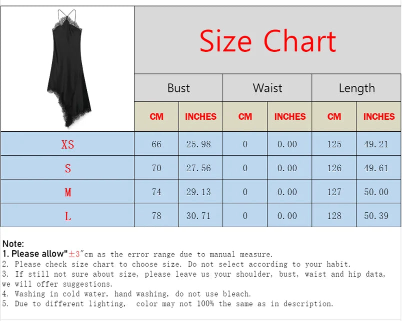 Black Lace Halter Satin Dress