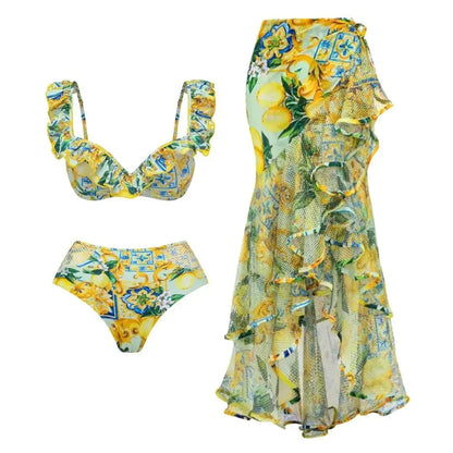 Hot Bikini Swimsuit Lemon Set