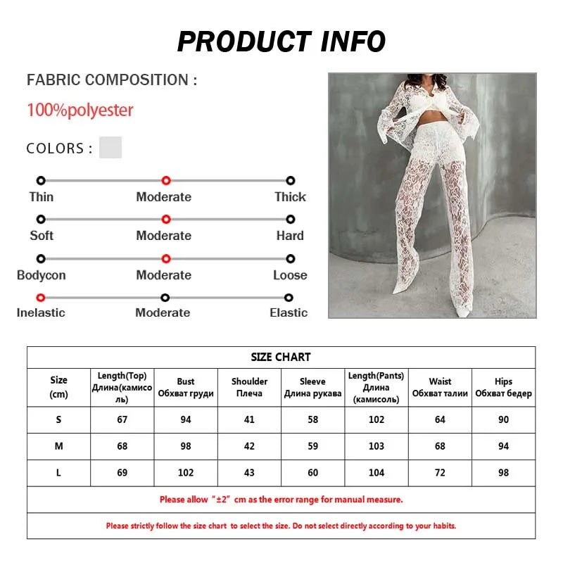 White Lace 2 Pieces Set