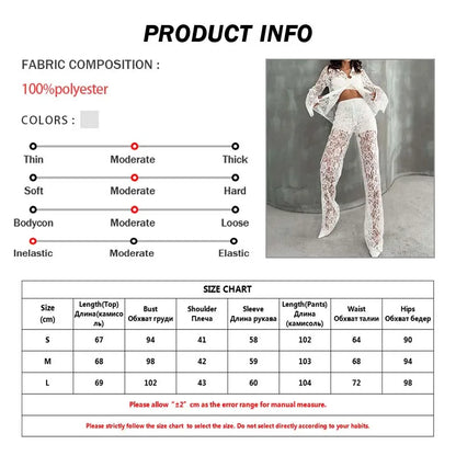 White Lace 2 Pieces Set