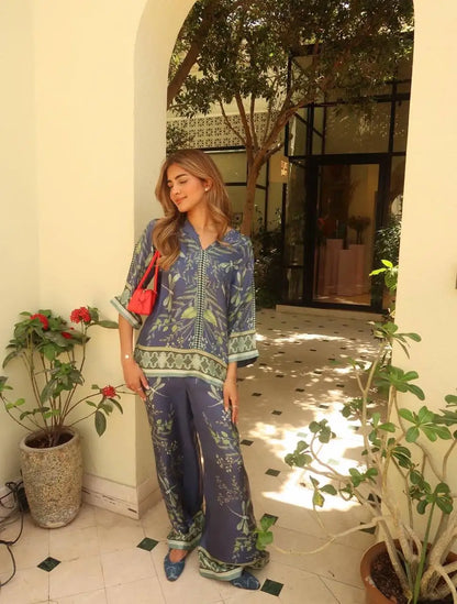 Pants Set Bohemian V-neck