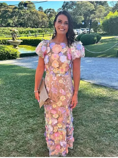 Flower Embroidered