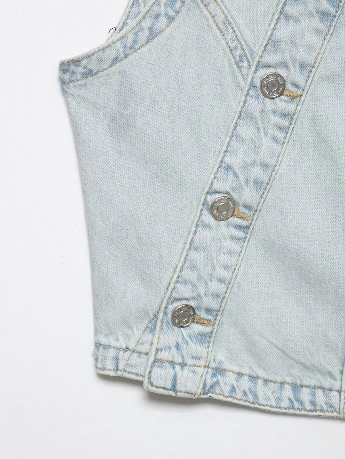 Fashionable Denim Vest And Pants Set Low Waist Long Pants Short Style Spring Season Chinese Brand Women's Clothing Ensemble