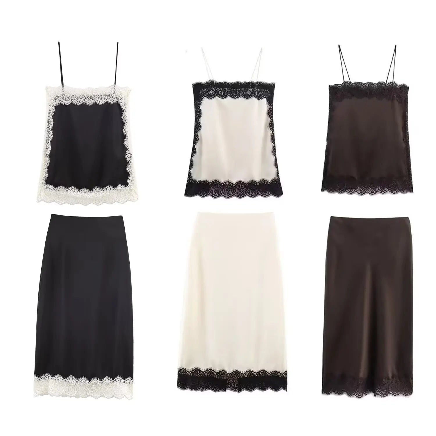 Zara Vibe Lace Top and skirts - Shellss
