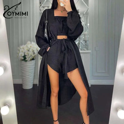 3 Piece Sets Woman Outfit Elegant
