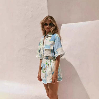 Greece Skorts shorts Set