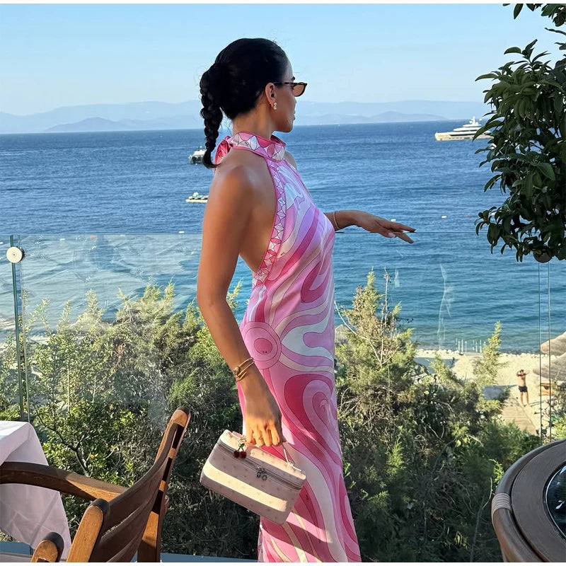 Pucci Summer Backless Pink Dress