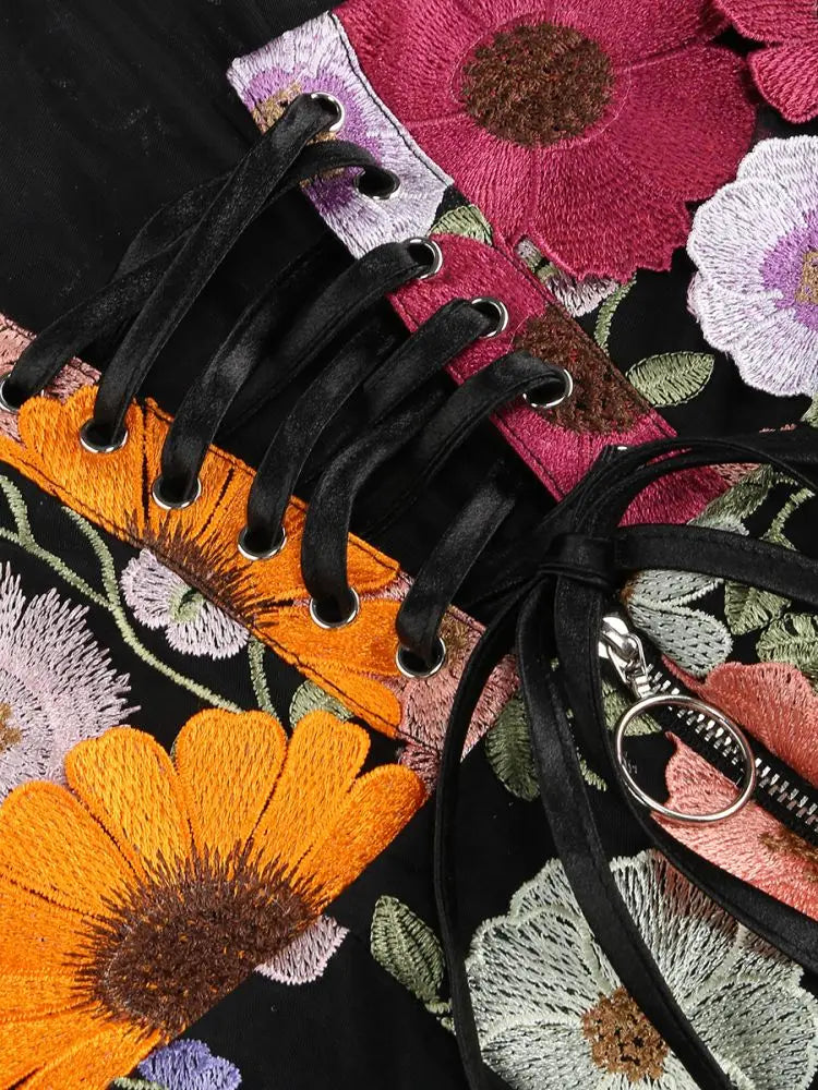 2025 Luxury Embroidered Flower Mini